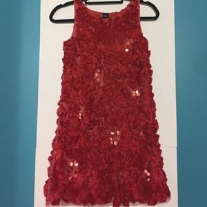Gap I WANT CANDY HOLIDAY Ribbon rose Ruffle ribbon satouche dress 5 CY